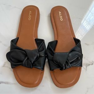 Aldo Leather Slip-On Sandals